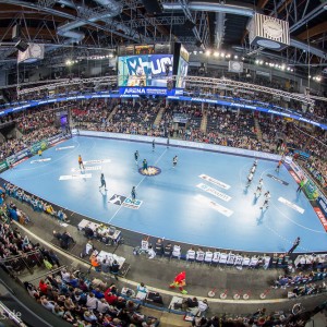 Die Arena in Nuernberg beim Allstar Game der Handball Bundesliga 2015 Die Arena in Nuernberg beim Allstar Game der Handball Bundesliga 2015