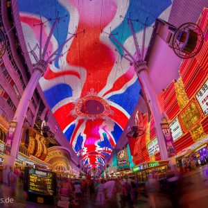 Die Lichtshow in der Fremont Street Las Vegas