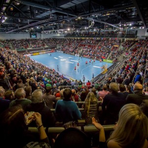 Die MHP Arena in Ludwigsburg beim Handball Die MHP Arena in Ludwigsburg beim Handball