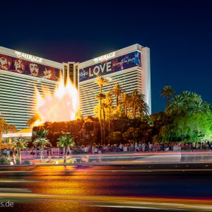 Die Vulkan-Show vom dem Mirage