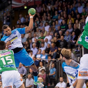 Djibril MBengue im Spiel TVB Stuttgart – FRISCH AUF Goeppingen Djibril MBengue im Spiel TVB Stuttgart - FRISCH AUF Goeppingen