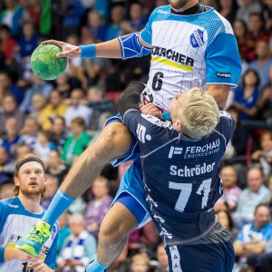 Dominik Weiss im Spiel TVB Stuttgart – VfL Gummersbach Dominik Weiss im Spiel TVB Stuttgart - VfL Gummersbach