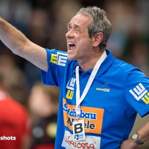 Dr Rolf Brack im Spiel FRISCH AUF Goeppingen - TuS N-Luebecke