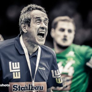 Dr Rolf Brack im Spiel FRISCH AUF Goeppingen - TuS N-Luebecke