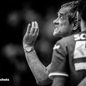 Dr Rolf Brack im Spiel FRISCH AUF Goeppingen - TuS N-Luebecke