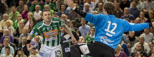 Dragos Oprea im Spiel Frisch Auf Goeppingen gegen TV Emsdetten Dragos Oprea im Spiel Frisch Auf Goeppingen gegen TV Emsdetten