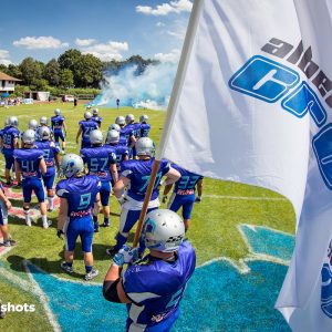 Einlauf zum Spiel Albershausen Crusaders – Nuernberg Rams Einlauf zum Spiel Albershausen Crusaders - Nuernberg Rams