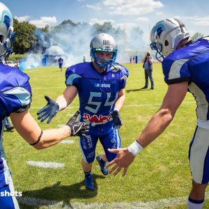Einlauf zum Spiel Albershausen Crusaders – Nuernberg Rams Einlauf zum Spiel Albershausen Crusaders - Nuernberg Rams