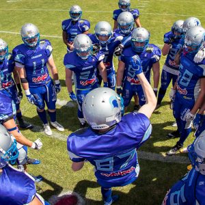 Einlauf zum Spiel Albershausen Crusaders – Nuernberg Rams Einlauf zum Spiel Albershausen Crusaders - Nuernberg Rams