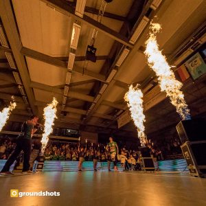 Einlauf zum Spiel Frisch Auf Goeppingen - Nexe Nasice