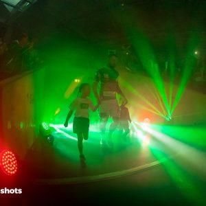 Einlauf zum Spiel Frisch Auf Goeppingen - SG Bietigheim