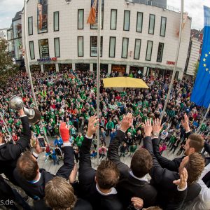 Europapokalfeier FRISCH AUF Goeppingen 2016