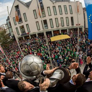 Europapokalfeier FRISCH AUF Goeppingen 2016