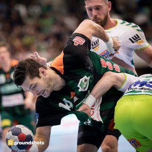 Evgeni Pevnov im Spiel FRISCH AUF Goeppingen - Hannover-Burgdorf