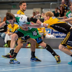 Evgeni Pevnov im Spiel Rhein-Neckar-Loewen – Frisch Auf Goeppingen Evgeni Pevnov im Spiel Rhein-Neckar-Loewen - Frisch Auf Goeppingen