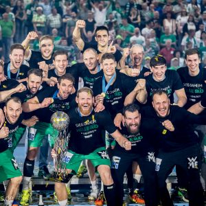 FRISCH AUF Goeppingen feiert den Europapokal FRISCH AUF Goeppingen feiert den Europapokal