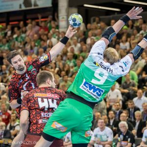 Fabian Wiede im Finale Fuechse Berlin – FRISCH AUF Goeppingen Fabian Wiede im Finale Fuechse Berlin - FRISCH AUF Goeppingen