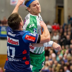 Felix Lobedank im DHB-Pokal HBW Balingen-FRISCH AUF Goeppingen Felix Lobedank im DHB-Pokal HBW Balingen-FRISCH AUF Goeppingen