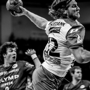 Felix Lobedank im Spiel Bietigheim-Frisch Auf Goeppingen Felix Lobedank im Spiel Bietigheim-Frisch Auf Goeppingen