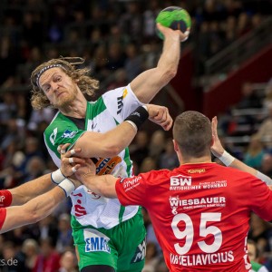 Felix Lobedank im Spiel Bietigheim-Frisch Auf Goeppingen Felix Lobedank im Spiel Bietigheim-Frisch Auf Goeppingen