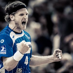 Felix Lobedank im Spiel FRISCH AUF Goeppingen - TVB Stuttgart