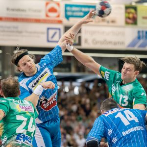 Felix Lobedank im Spiel FRISCH AUF Goeppingen - TVB Stuttgart