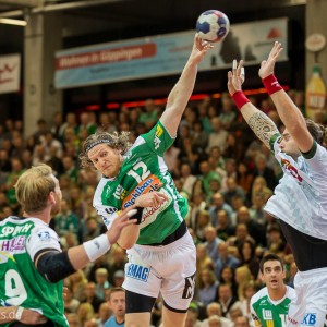 Felix Lobedank im Spiel Frisch Auf Goeppingen – Fuechse Berlin Felix Lobedank im Spiel Frisch Auf Goeppingen - Fuechse Berlin