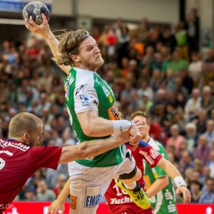 Felix Lobedank im Spiel Frisch Auf Goeppingen – HC Erlangen Felix Lobedank im Spiel Frisch Auf Goeppingen - HC Erlangen