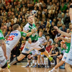 Felix Lobedank im Spiel Frisch Auf Goeppingen - SC Magdeburg