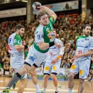 Felix Lobedank im Spiel Frisch Auf Goeppingen - SC Magdeburg