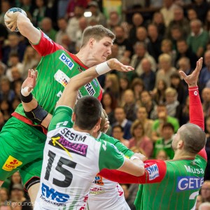 Finn Lemke-SC Magdeburg- im EHF-Pokal gegen FRISCH AUF Goeppingen