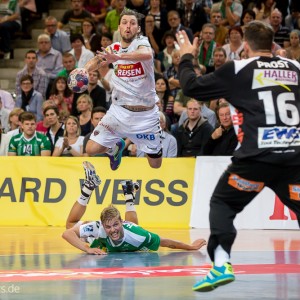 Fredrik Petersen im Spiel Frisch Auf Goeppingen – Fuechse Berlin Fredrik Petersen im Spiel Frisch Auf Goeppingen - Fuechse Berlin