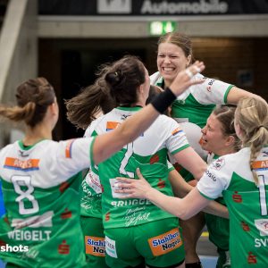 Freude nach dem Sieg gegen Metzingen