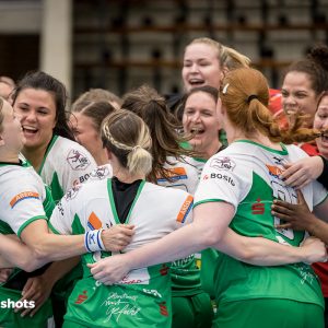 Freude nach dem Sieg gegen Metzingen