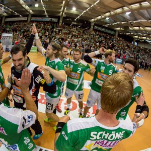 Freude nach dem Spiel Frisch Auf Goeppingen – HSG Wetzlar Freude nach dem Spiel Frisch Auf Goeppingen - HSG Wetzlar
