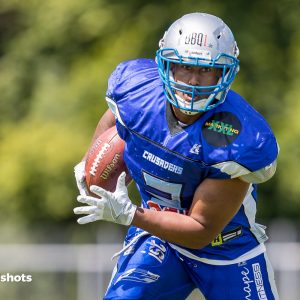 Giano White im Spiel Albershausen Crusaders – Nuernberg Rams Giano White im Spiel Albershausen Crusaders - Nuernberg Rams