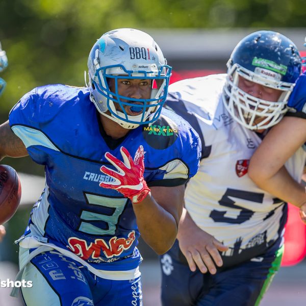 Giano White im Spiel Albershausen Crusaders – Straubing Spiders Giano White im Spiel Albershausen Crusaders - Straubing Spiders