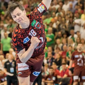 Hans Lindberg im Finale Fuechse Berlin – FRISCH AUF Goeppingen Hans Lindberg im Finale Fuechse Berlin - FRISCH AUF Goeppingen