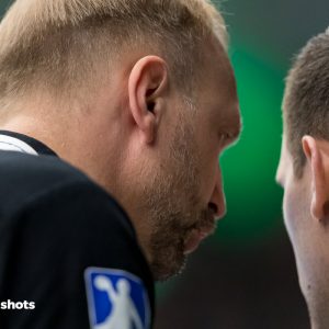 Hartmut Mayerhoffer im Spiel Frisch Auf Goeppingen - Eulen Ludwigshafen