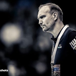 Hartmut Mayerhoffer im Spiel Frisch Auf Goeppingen - Eulen Ludwigshafen