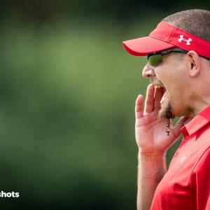 Headcoach Marc Herbst im Spiel Albershausen Crusaders –  Giessen Golden Dragons Headcoach Marc Herbst im Spiel Albershausen Crusaders -  Giessen Golden Dragons