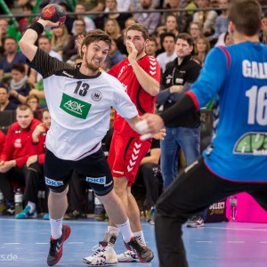 Hendrik Pekeler im Laenderspiel Deutschland-Tschechien Hendrik Pekeler im Laenderspiel Deutschland-Tschechien