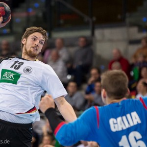 Hendrik Pekeler im Laenderspiel Deutschland-Tschechien Hendrik Pekeler im Laenderspiel Deutschland-Tschechien