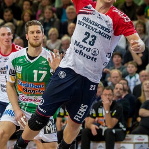 Henrik Toft Hansen im Spiel FRISCH AUF Goeppingen – Flensburg-Handewitt Henrik Toft Hansen im Spiel FRISCH AUF Goeppingen - Flensburg-Handewitt