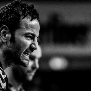 Iker Romero im Spiel Fuechse Berlin - Frisch Auf Goeppingen