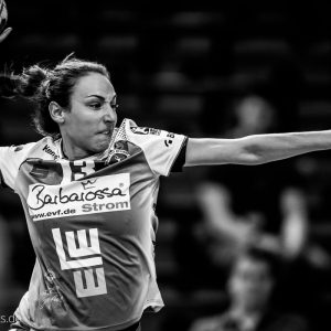 Iris Guberinic im Spiel Frisch Auf Frauen - Thueringer HC