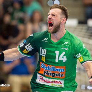 Jacob Bagersted im Spiel Frisch Auf Goeppingen - Chambery