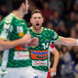 Jacob Bagersted im Spiel Frisch Auf Goeppingen - Eulen Ludwigshafen