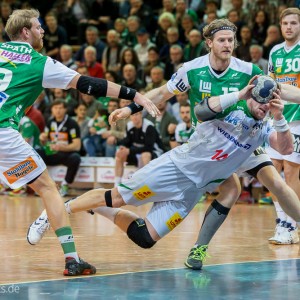 Jacob Bagersted im Spiel Frisch Auf Goeppingen - SC Magdeburg