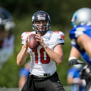 Jadrian Clark im Spiel Albershausen Crusaders - Kirchdorf Wildcats-21